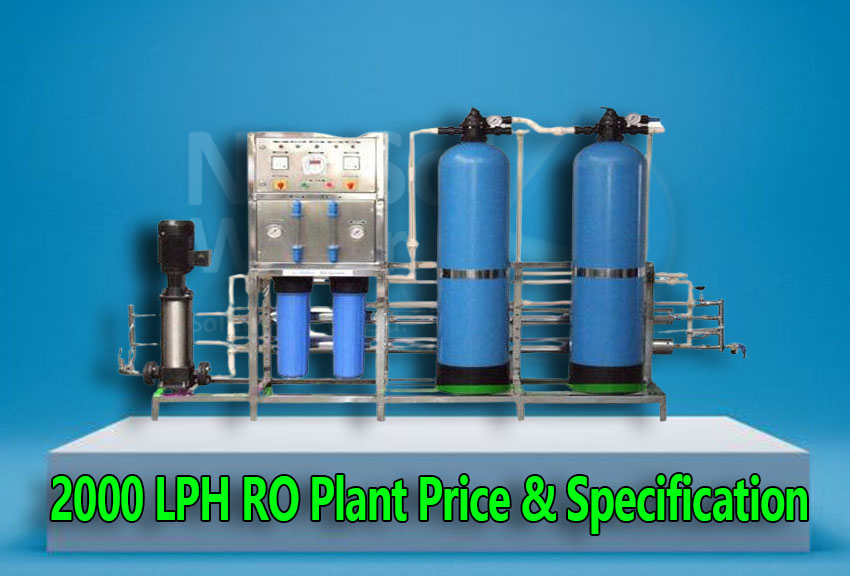 2000 lph RO Plant Price, Fully Automatic Commercial / Industrial RO Plant