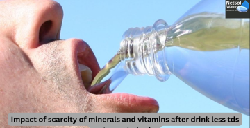 Impact of scarcity of minerals and vitamins after drink less tds water on to body