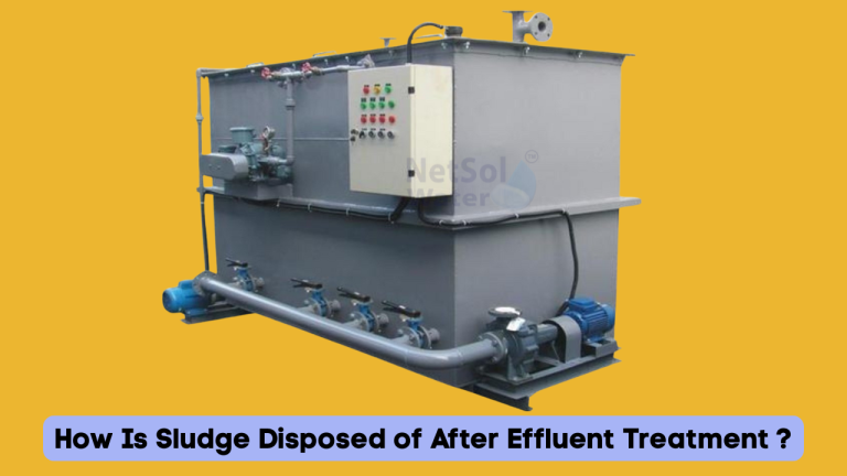 How Is Sludge Disposed of After Effluent Treatment ?